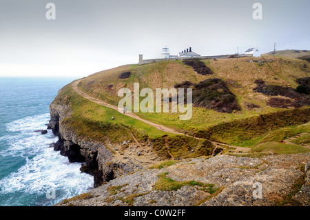 Leuchtturm am Durlston Kopf, Swanage, Dorset Stockfoto