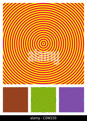 Optische Täuschung-Hintergrund Stockfoto
