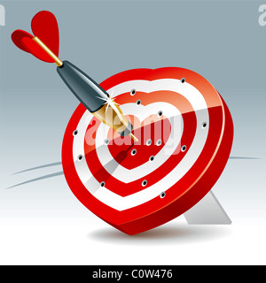 Target Darts Stockfoto