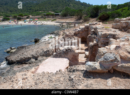 Ruinen in Insel Cabrera, Mallorca Mallorca Balearen Inseln Spanien Mittelmeer Europa Geographie Europas Stockfoto