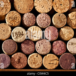 Bild eng Wein Korken Stockfoto