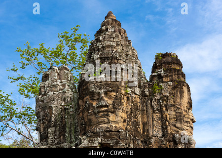 Südtor. Angkor Thom in Angkor. Kambodscha. Asien Stockfoto