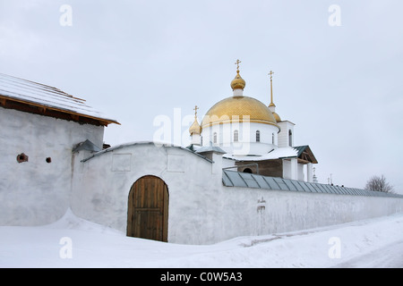 Spaso-Kazansky Simansky weiblichen Kloster im 19. Jahrhundert erbaut. Russland, Pskow Stockfoto