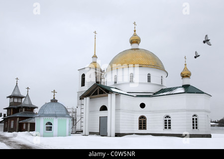 Spaso-Kazansky Simansky weiblichen Kloster im 19. Jahrhundert erbaut. Russland, Pskow Stockfoto