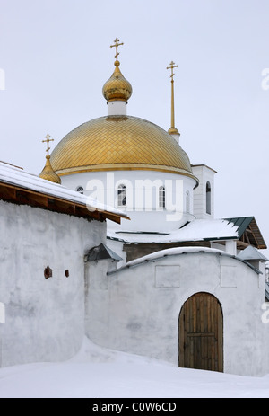 Spaso-Kazansky Simansky weiblichen Kloster im 19. Jahrhundert erbaut. Russland, Pskow Stockfoto