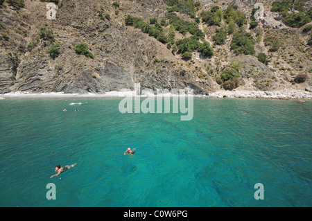 Menschen, die Schwimmen im Meer, Türkei Stockfoto