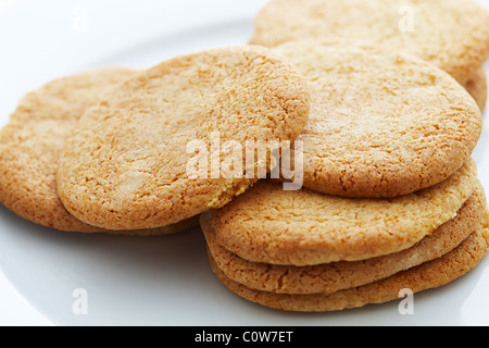 Cookies Kekse auf einem Teller Stockfoto