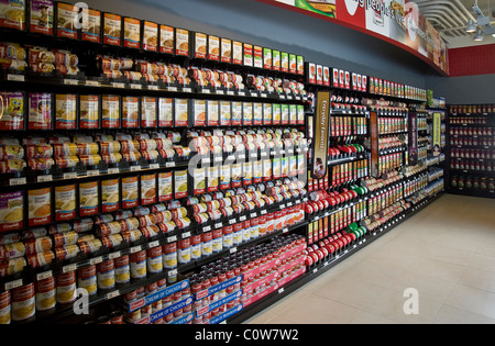 Suppe-Gang In den Supermarkt, New Jersey USA Stockfoto