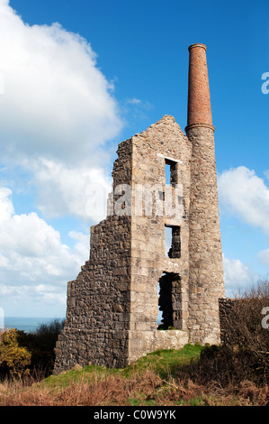 "Carn Galver" alte Zinn mine in der Nähe von Zennor in West Cornwall, Großbritannien Stockfoto