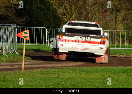 1983 Audi Quattro A2, John Hanlon - Retro Rennen Stoneleigh Park Stockfoto