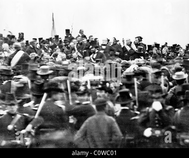 Lincolns Gettysburg Address, Gettysburg, Pennsylvania, Vereinigte Staaten Bürgerkrieg, 1863 Stockfoto