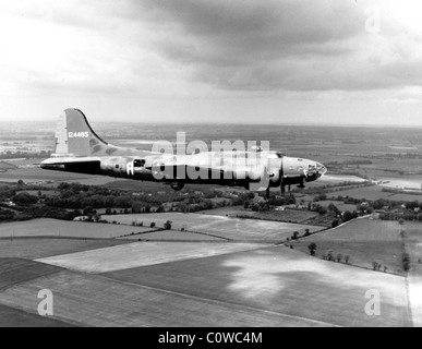 Memphis Belle, die Boeing b-17 "The Memphis Belle" ist auf dem Weg zurück in die Vereinigten Staaten von England abgebildet. Stockfoto