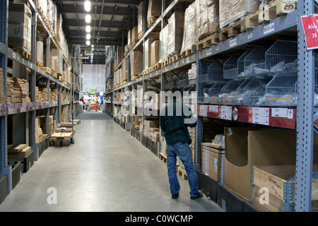 IKEA Self-Service-Sammlung-Isles - Wembley - London Stockfoto