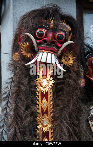 Balinesische Tänze Maske von den mythologischen Charakter Rangda Stockfoto