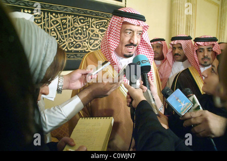 Riad Gouverneur Prinz SALMAN BIN ABDUL AZIZ, einer der meisten mächtigen Mitglieder von der königlichen Familie, und nah an König AdbullAH Stockfoto