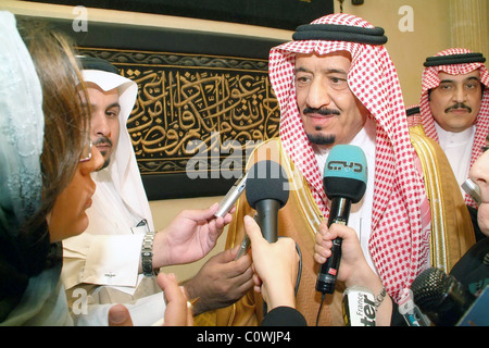 Riad Gouverneur Prinz SALMAN BIN ABDUL AZIZ, einer der meisten mächtigen Mitglieder von der königlichen Familie, und nah an König AdbullAH Stockfoto