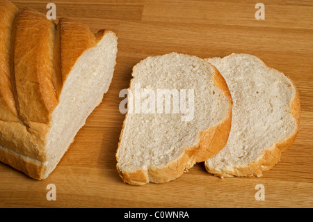 Weiß blühende Pflanze Laib Brot Stockfoto