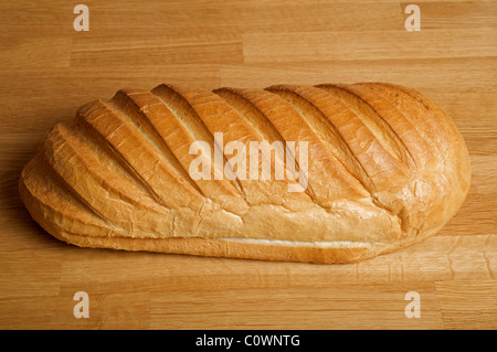 Weiß blühende Pflanze Laib Brot Stockfoto