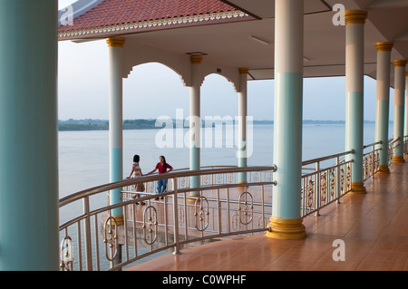 Riverside-Pavillon, Savannakhet, Laos Stockfoto