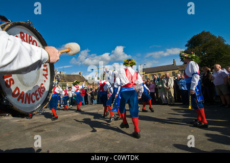 Ripon Stadt Morris Dancers Masham Schafe Messe Stockfoto