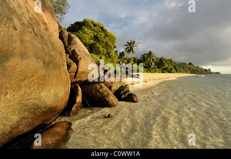 Strand Anse Forbans, Insel Mahé, Seychellen Stockfoto