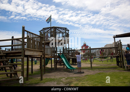 Spielplatz am Mouille Point Promenade in Kapstadt Stockfoto