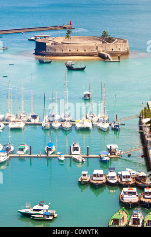 Forte São Marcelo, Salvador, Brasilien Stockfoto