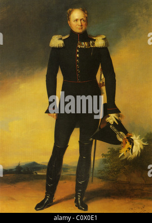 Kaiser ALEXANDER i. von Russland (1777-1825) im Jahre 1824 Stockfoto