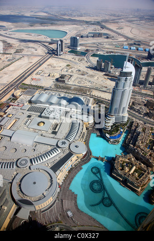 Die Adresse, Luxus-Design-Hotel in Dubai Mall, Bereich Downtown Dubai, Dubai, Vereinigte Arabische Emirate. Stockfoto