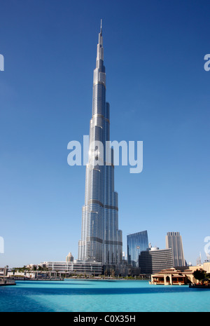 Burj Chalifa, Turm, das höchste Gebäude der Welt. Dubai, Vereinigte Arabische Emirate. Stockfoto