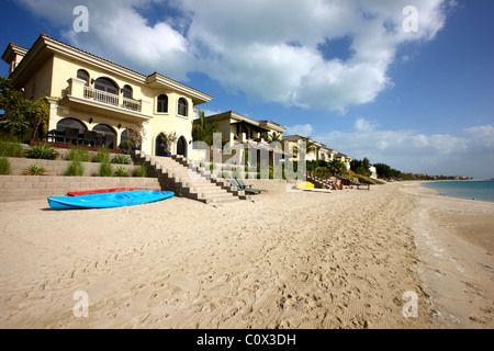 Privathaus, auf The Palm Jumeirah, als Ferienwohnung zu vermieten. Dubai, Vereinigte Arabische Emirate. Stockfoto