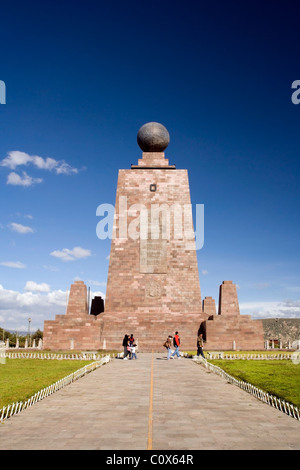 Äquatorial-Denkmal - Mitad del Mundo - in der Nähe von Quito, Ecuador Stockfoto