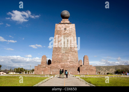 Äquatorial-Denkmal - Mitad del Mundo - in der Nähe von Quito, Ecuador Stockfoto