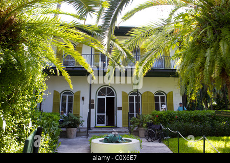 Ernest Hemingway Haus in Key West, Florida Stockfoto