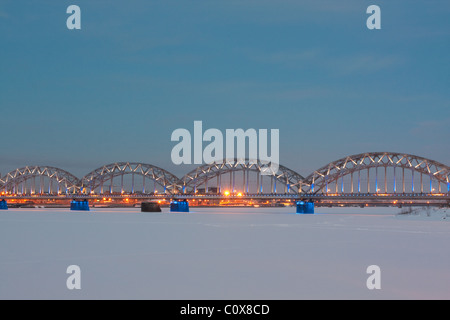 Brücke in Riga Lettland Stockfoto