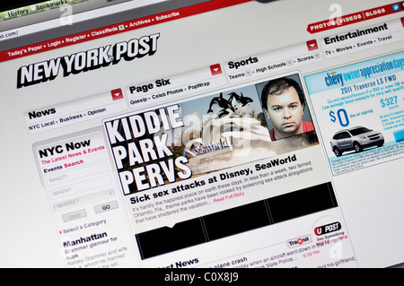 New York Post website Stockfoto