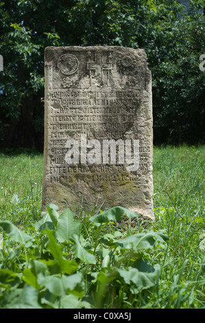 Grabstein auf dem Friedhof in Iasi, Rumänien. Stockfoto