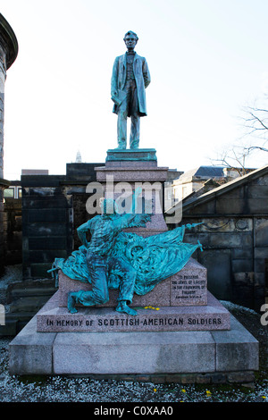 Ein Denkmal zu Ehren der Schottisch-amerikanischen Soldaten, die im amerikanischen Bürgerkrieg von 1861 bis 1865 gekämpft. Stockfoto