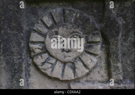 Grabstein auf dem Friedhof in Iasi, Rumänien. Stockfoto