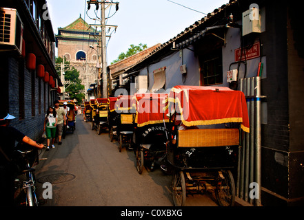 UMGEBUNG DES HUTONG IN PEKING Stockfoto