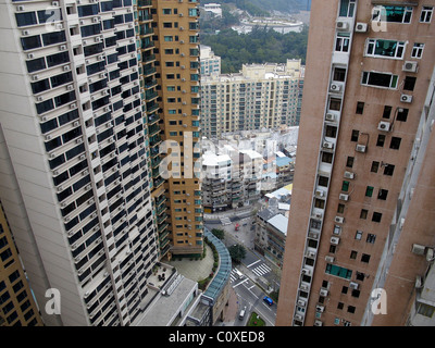 Blick auf Taipa Island, Macau von einem hohen Gebäude Stockfoto
