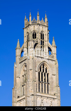 Der Turm der St. Botolph Kirche in Boston, Lincolnshire. Die Kirche ist lokal als Boston Stump bekannt. Stockfoto