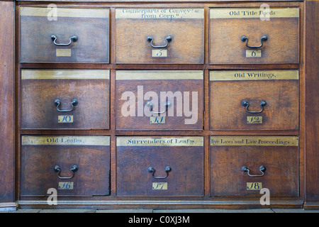 Der Ratssaal im Inneren der Guildhall, Boston, Lincolnshire Stockfoto