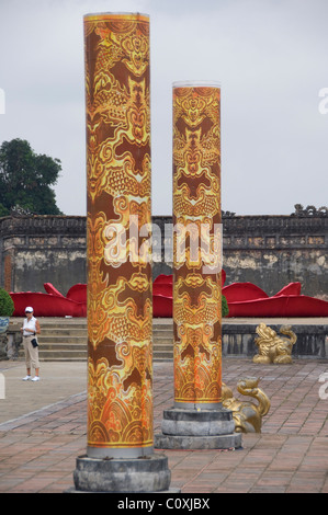 Asien, Vietnam, Da Nang. Alte Kaiserstadt Hauptstadt Hue. 17. Jahrhundert (Nguyen Dynastie) königliche Zitadelle von Hue, UNESCO. Stockfoto