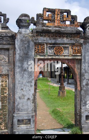 Vietnam, Da Nang. Alte Kaiserstadt Hauptstadt Hue. 17. Jahrhundert (Nguyen Dynastie) königliche Zitadelle von Hue, UNESCO. Stockfoto