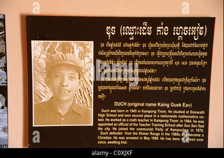 Duch war Mitglied der kommunistischen Partei Kambodschas im Jahr 1970.  Er desertierte im Mai 99 und ist seitdem im Gefängnis. Stockfoto