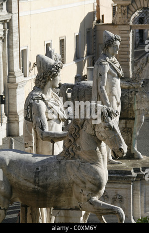 Statue in Campidoglio quadratische Rom Stockfoto