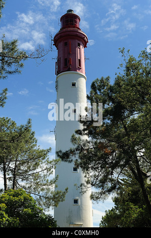 Leuchtturm von le Cap Ferret, Arcachon Bay, Bassin, Departement Gironde, Frankreich Stockfoto