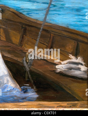 Detail: Bootfahren, 1874 von Édouard Manet, Stockfoto