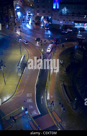 Zentrum von Leeds City Square West Yorkshire, England. Stockfoto